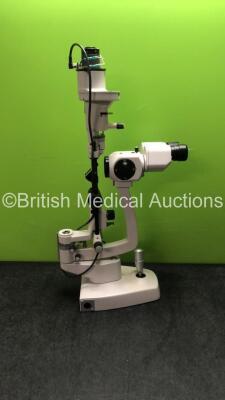 CSO SL980 Type 5X Slit Lamp with 2 x 12.5x Eyepieces (Untested Due to Missing Power Supply with 1 Missing Eye Piece Cover, and Missing Lamp Cover-See Photos) *SN 09010019*