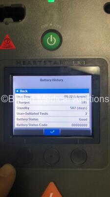 Philips HeartStart FR3 Defibrillator with 1 x Battery * Install Before Feb 2025 *,Manual and Electrodes in Carry Case (Powers Up) * SN C14L-01121 * *S* - 10