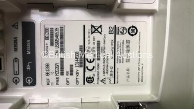 2 x Philips MRx Defibrillators Including ECG and Printer Options with 2 x Philips M3539A Power Adapters 2 x Paddle Lead, and 2 x 3 Lead ECG Leads (Both Power Up) *US00546549, US0054659* - 5