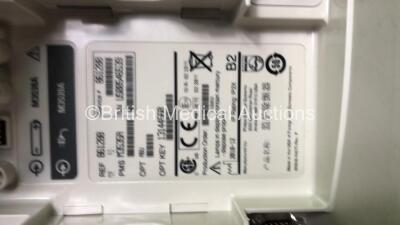 2 x Philips MRx Defibrillators Including ECG and Printer Options with 2 x Philips M3539A Power Adapters 2 x Paddle Lead, and 2 x 3 Lead ECG Leads (Both Power Up) *US00546549, US0054659* - 6