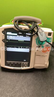 2 x Philips MRx Defibrillators Including ECG and Printer Options with 2 x Philips M3539A Power Adapters 2 x Paddle Lead, and 2 x 3 Lead ECG Leads (Both Power Up) *US00546550, US00546545* - 7