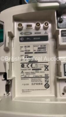 2 x Philips MRx Defibrillators Including Pacer, ECG and Printer Options with 2 x Philips M3539A Power Adapters, 2 x Philips M3538A Batteries, 2 x Paddle Lead, and 2 x 3 Lead ECG Leads (Both Power Up) *US00554890, US00546521* - 8