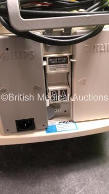 2 x Philips MRx Defibrillators Including Pacer, ECG and Printer Options with 2 x Philips M3539A Power Adapters, 2 x Philips M3538A Batteries, 2 x Paddle Lead, and 2 x 3 Lead ECG Leads (Both Power Up) *US00554890, US00546521* - 11