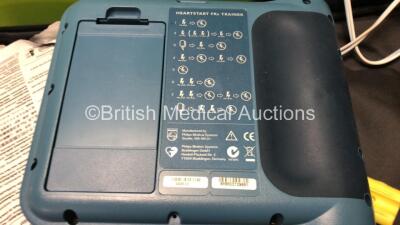 2 x Heartstart FRx Trainer Defibrillators in Carrt Cases *SN 2574201, 588512* - 4