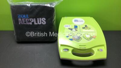 Zoll AED+Plus Defibrillator with Carry Case (Powers Up) *S/N X05I068402 *