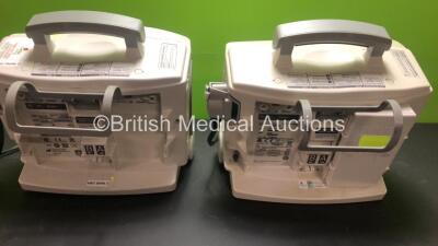 2 x Philips MRx Defibrillators Including Pacer, ECG and Printer Options with 1 x Battery (Both Power Up when Tested with Stock Batteries-Batteries Not Included) - 5