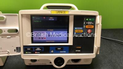 2 x Lifepak 20 Defibrillators / Monitors *Mfd 2004 - 2004* Including ECG and Printer Options (Both Power Up with Service Lights) *GI* - 3