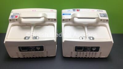 2 x Lifepak 20 Defibrillators / Monitors *Mfd 2006 - 2004* Including ECG and Printer Options (Both Power Up with Service Lights) *GI* - 4