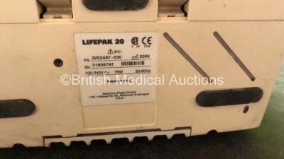 2 x Lifepak 20 Defibrillators / Monitors *Mfd 2004 - 2006* Including ECG and Printer Options (Both Power Up with Service Lights) *GI* - 4