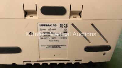 2 x Lifepak 20 Defibrillators / Monitors *Mfd 2005 - 2006* Including ECG and Printer Options (Both Power Up with Service Lights) *GI* - 5