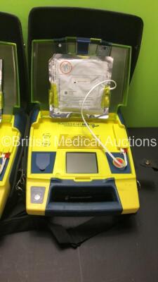 3 x Cardiac Science PowerHeart AED G3 Pro Defibrillators with 3 x Carry Cases (All Power Up with Stock Battery-Batteries Not Included) - 4