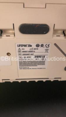 Medtronic Lifepak 20e Defibrillator/Monitor with Pacer,ECG and Printer Options (Powers Up-Missing Door-See Photos) * SN 43293057 * * Mfd 2015 * - 5