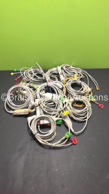 10 x 3 Lead ECG Leads (Stock Photo Used)