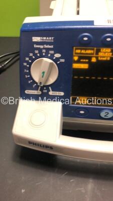 Philips HeartStart XL Smart Biphasic Defibrillator with Pacer,ECG and Printer Options (Powers Up) * SN US00120314 * - 3