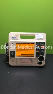 Medtronic Lifepak 12 Biphasic Defibrillator/Monitor with CO2,SpO2,NIBP,ECG and Printer Options (Powers Up with Stock Battery-Battery Not Included) * Mfd 2008 *