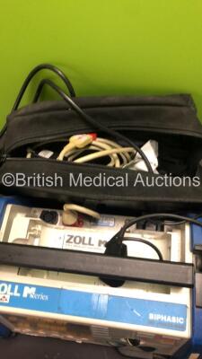 Zoll M Series Biphasic 200 Joules Max Defibrillator with Pacer,ECG and Printer Options,1 x Paddle Lead,1 x 3-Lead ECG Lead and Carry Case (Powers Up) * SN T04J64118 * - 8