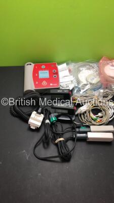 Job Lot Including 1 x Laerdal AED Trainer 2 Defibrillator * SN 4607 *,2 x Philips M3725A Test Loads,2 x Paddle Leads,1 x Medtronic External Hard Paddles and 6 x 3-Lead ECG Leads - 2