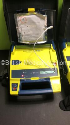 3 x Cardiac Science PowerHeart AED G3 Pro Defibrillators with 3 x Batteries and 3 x Carry Cases (All Power Up) - 2