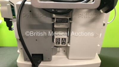 2 x Philips MRx Defibrillators Including Pacer, ECG and Printer Options with 2 x Philips M3539A Power Adapters and 2 x Philips M3538A Batteries 2 x Paddle Lead, 2 x Philips M3725A Test Loads and 2 x 3 Lead ECG Leads (Both Power Up) *US00546528 - US0031518 - 5