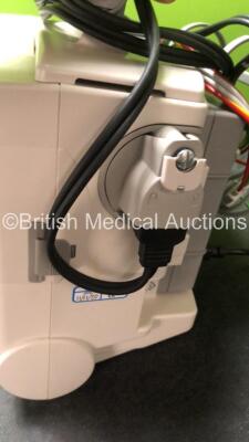 2 x Philips MRx Defibrillators Including ECG and Printer Options with 2 x Philips M3539A Power Adapters 2 x Paddle Lead, and 2 x 3 Lead ECG Leads (Both Power Up, 1 with Damaged Screen-See Photo) *US00546555, US00546538* - 4