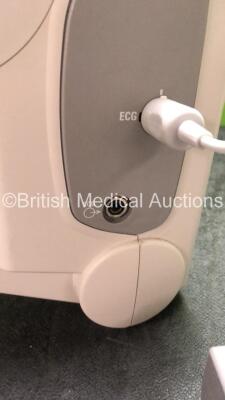 2 x Philips MRx Defibrillators Including ECG and Printer Options with 2 x Philips M3539A Power Adapters 2 x Paddle Lead, and 2 x 3 Lead ECG Leads (Both Power Up, 1 with Damaged Screen-See Photo) *US00546555, US00546538* - 9