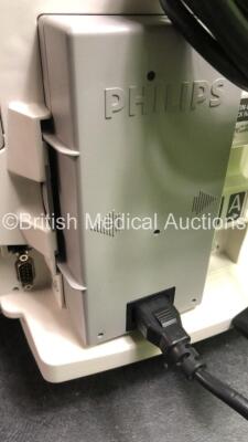 2 x Philips MRx Defibrillators Including ECG and Printer Options with 2 x Philips M3539A Power Adapters 2 x Paddle Lead, and 2 x 3 Lead ECG Leads (Both Power Up) *US00546535, US00546531* - 11