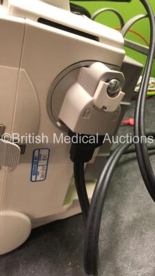 2 x Philips MRx Defibrillators Including ECG and Printer Options with 2 x Philips M3539A Power Adapters 2 x Paddle Lead, and 2 x 3 Lead ECG Leads (Both Power Up) *US00565620, US003151575* - 5