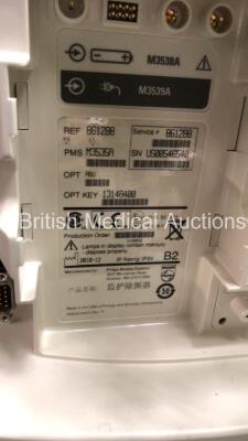 2 x Philips MRx Defibrillators Including ECG and Printer Options with 2 x Philips M3539A Power Adapters 2 x Paddle Lead, and 2 x 3 Lead ECG Leads (Both Power Up) *US00546452, US00546540* - 9