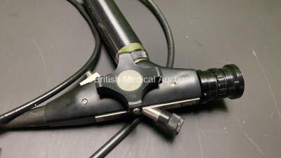 Reichert Fiber Optics VFS2510009 Endoscope - Engineer's Report : Optical System - 3 Broken Fibers and Minor Dirt, Angulation - No Fault Found, Insertion Tube - Kinked and Strained, Light Transmission - No Fault Found, Channels - Unable to Check, Leak Chec - 2