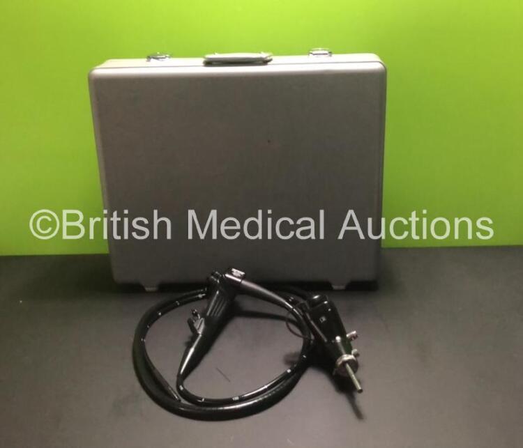 Karl Storz 13801PKS Video Gastroscope in Case - Engineer's Report : Optical System - Unable to Check, Angulation - Not Reaching Specification, To Be Adjusted, Insertion Tube - No Fault Found, Light Transmission - No Fault Found, Channels - Unable to Check