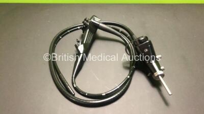 Karl Storz 13801PKS Video Gastroscope in Case - Engineer's Report : Optical System - Unable to Check, Angulation - Not Reaching Specification, To Be Adjusted, Insertion Tube - No Fault Found, Light Transmission - No Fault Found, Channels - Unable to Check - 2
