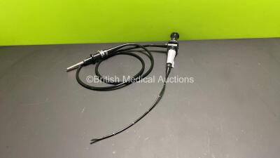 Olympus ENF-P4 Pharyngoscope - Engineer's Report : Optical System - 7 Broken Fibers, Angulation - No Fault Found, Insertion Tube - Crush and Kink Marks Present, Light Transmission - No Fault Found, Leak Check - No Fault Found *W800549*