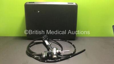 Olympus CF-Q260DL Video Colonoscope in Case - Engineer's Report : Optical System - No Fault Found, Angulation - Play in Controls, Not Reaching Specification, To Be Adjusted, Insertion Tube - No Fault Found, Light Transmission - No Fault Found, Channels -