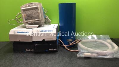 Mixed Lot Including 1 x Philips M1109A Module, 1 x Capintec ARC-120R Liquid Nitrogen Chamber, 4 x Medtronic Model 24950 My Care Link Patient Monitors and 1 x Breathing Tube