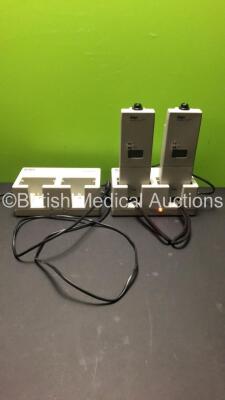 2 x Drager Alcotest 7410 Plus Breathalysers with 2 x Chargers (1 x Powers Up,1 x No Power)