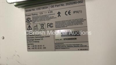 Job Lot of GE Monitors Including 7 x GE MD15 Monitors and 1 x GE CDA19 Monitor *SN DTG52091028, DTG52090960, DTG52091025, DTK390E0436, DTG52090985, L256005502* - 5