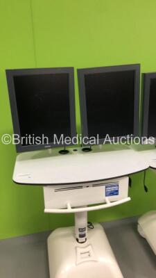 2 x RDP Mobile Carts with 4 x Barco Monitors - 3