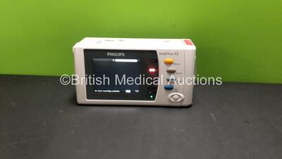 Philips IntelliVue X2 Portable Patient Monitor *Mfd - 02/2012* with Press, Temp, NBP, SPO2 and ECG Resp Options and 1 x Flat Battery (Powers Up with Good Battery, Flat Battery Included)