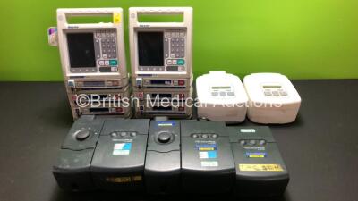 Mixed Lot Including 2 x Baxter Colleague 3 CXE Infusion Pumps, 2 x DeVilbiss Sleepcube (1 x Damaged Screen - See Photo) 3 x Respironics REMstar Plus M Series CPAP Units with 2 x Humidifiers