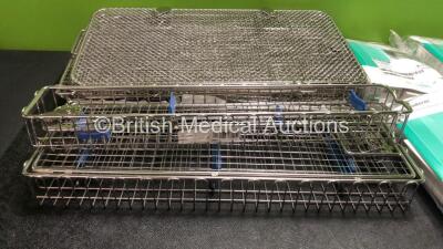 Mixed Lot Including 2 x Surgical Instrument Trays with 11 x Spare Lids and 12 x B Braun Ref PROD001 MRSA Decontamination Packs *All Out of Date* - 2