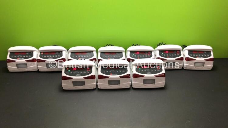 10 x Codan Argus AG 708 V Infusion Pumps with Leads (All Power Up)