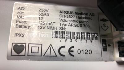 10 x Codan Argus AG 708 V Infusion Pumps with Leads (All Power Up) - 4