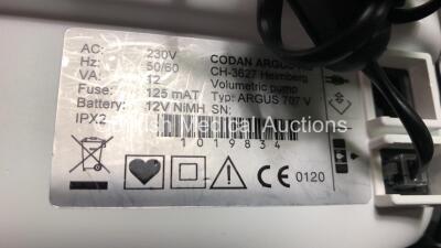 10 x Codan Argus AG 708 V Infusion Pumps with Leads (All Power Up) - 5