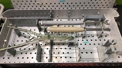 Job Lot of Surgical Instruments in 3 x Trays (2 x Missing Lids) - 2