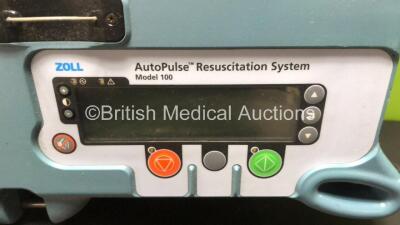 ZOLL AutoPulse Resuscitation System Model 100 Platform with 1 x Battery (Unable to Test Due to Flat Battery) * Mfd 2006* - 2