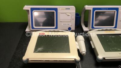 Job Lot Including 2 x Laborie Portascan 3D Ultrasound Bladder Scanners (Both Untested due to Missing Power Supplies) 2 x Mediwatch Multiscan PVR Ultrasound Scanner Units (Both Untested due to Missing Power Supplies with Damaged Screens-See Photos) 1 x Bar - 2