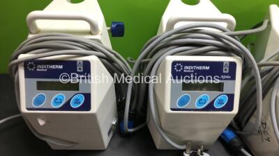 Job Lot Including 4 x Inditherm Alpha Model MECU1 Units 1 x Covidien Kendall SCD Compression System and 1 x Kendall SCD Express with Vascular Refill Detection Unit (All Power Up) - 2
