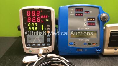 Mixed Lot Including 1 x InterMed Penlon VS-800 Patient Monitor with 1 x NIBP Hose and 1 x SpO2 Lead with Finger Sensor (Powers Up) 1 x GE Dinamap PRO 300V2 Patient Monitor (Powers Up) 1 x Welch Allyn 5200 Series Patient Monitor (No Power) 2 x DB32 Digital - 2