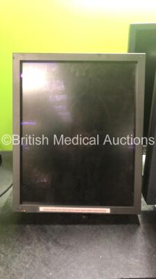 Job Lot of Monitors Including 2 x NEC MD215MG Monitors with 2 x AC Power Supplies (Both Power Up) 3 x Eizo Model 10293043, *SN M000061, FS0163361, FS0163359, M000062, 3X000667GW, 3X000668GW, HXXD001251, HXA8001308* - 2