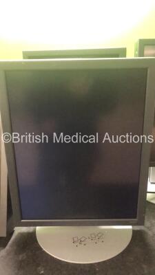 Job Lot of Monitors Including 2 x NEC MD215MG Monitors with 2 x AC Power Supplies (Both Power Up) 3 x Eizo Model 10293043, *SN M000061, FS0163361, FS0163359, M000062, 3X000667GW, 3X000668GW, HXXD001251, HXA8001308* - 3